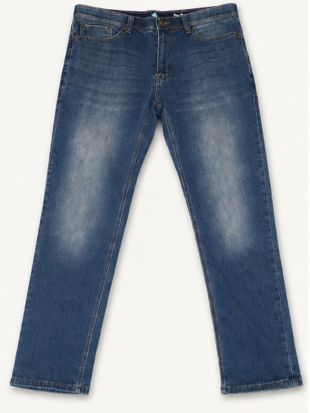 Nat Nast Men’s Jeans W36 L32 Medium Wash Straight Leg Stretch Denim Pants